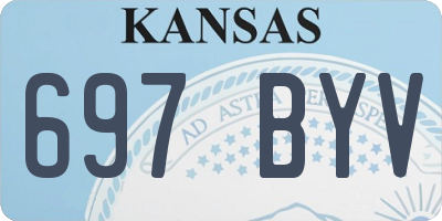 KS license plate 697BYV
