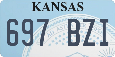 KS license plate 697BZI