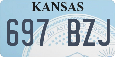 KS license plate 697BZJ