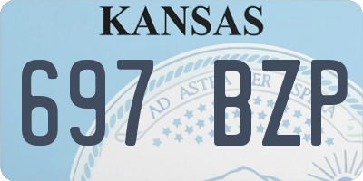 KS license plate 697BZP
