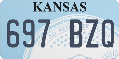 KS license plate 697BZQ