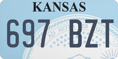 KS license plate 697BZT