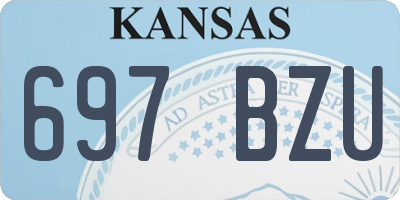 KS license plate 697BZU