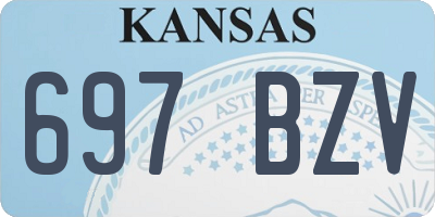 KS license plate 697BZV