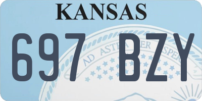 KS license plate 697BZY