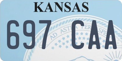 KS license plate 697CAA