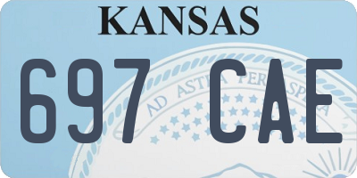 KS license plate 697CAE