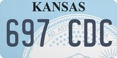 KS license plate 697CDC