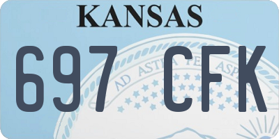 KS license plate 697CFK