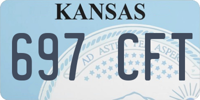 KS license plate 697CFT