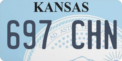 KS license plate 697CHN