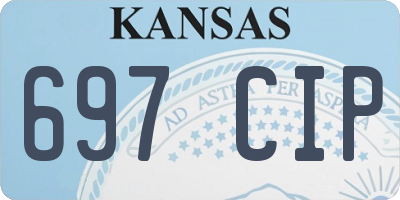 KS license plate 697CIP