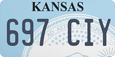 KS license plate 697CIY