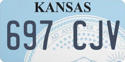 KS license plate 697CJV