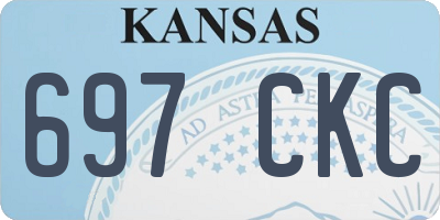 KS license plate 697CKC