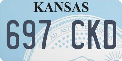 KS license plate 697CKD