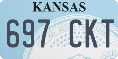 KS license plate 697CKT