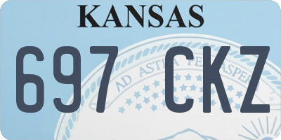 KS license plate 697CKZ