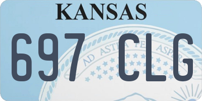KS license plate 697CLG