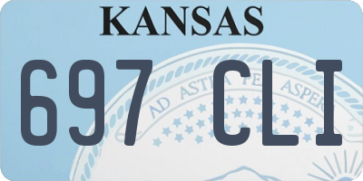 KS license plate 697CLI