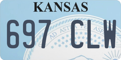 KS license plate 697CLW