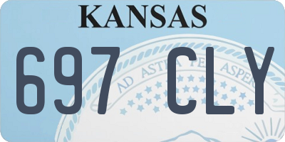 KS license plate 697CLY