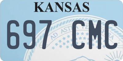 KS license plate 697CMC