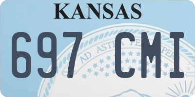 KS license plate 697CMI