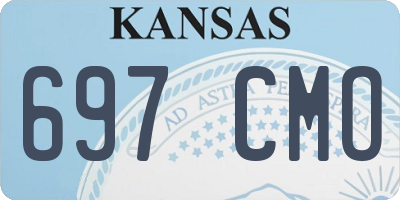 KS license plate 697CMO