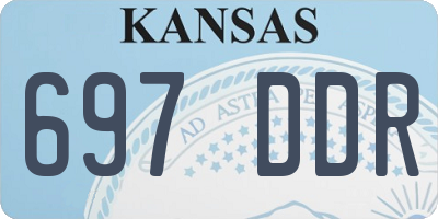 KS license plate 697DDR
