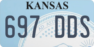 KS license plate 697DDS