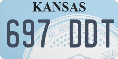 KS license plate 697DDT