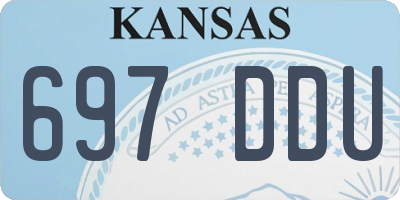 KS license plate 697DDU