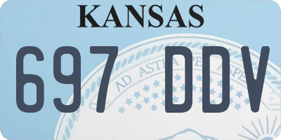 KS license plate 697DDV