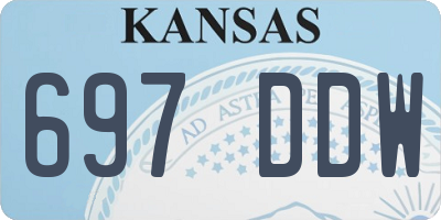 KS license plate 697DDW