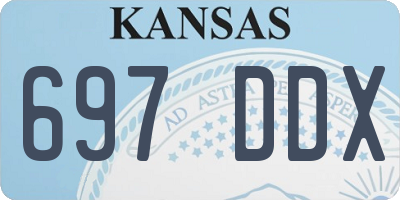 KS license plate 697DDX