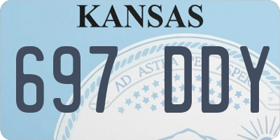 KS license plate 697DDY