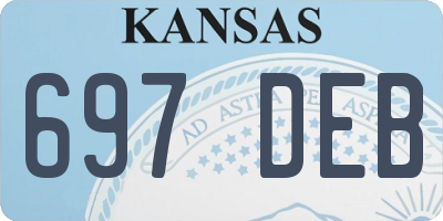 KS license plate 697DEB