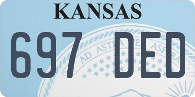 KS license plate 697DED