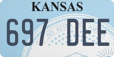 KS license plate 697DEE