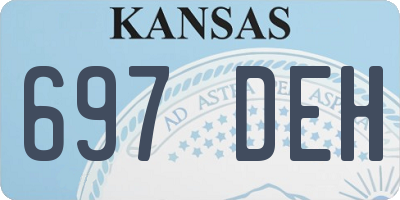 KS license plate 697DEH