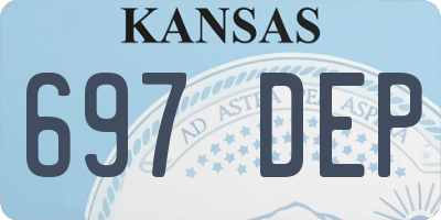 KS license plate 697DEP