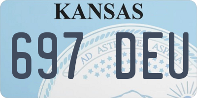 KS license plate 697DEU