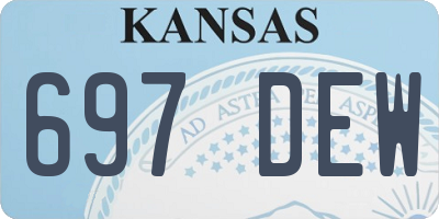KS license plate 697DEW
