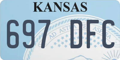 KS license plate 697DFC