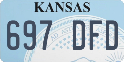 KS license plate 697DFD