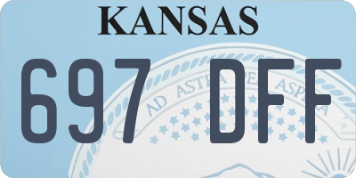 KS license plate 697DFF