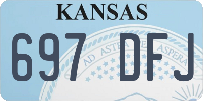 KS license plate 697DFJ
