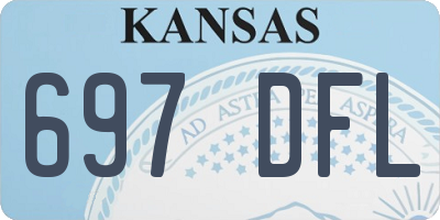 KS license plate 697DFL