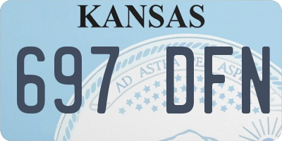 KS license plate 697DFN